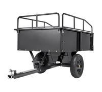 Remorque Basculante - DUOKU - BTC002C - Capacité 340 kg - 15 pi3 - Acier Noir