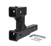 remorque Boule Récepteur d'attelage à Double attelage de remorque de 2 Pouces, Extension d'attelage à Double attelage, Adaptateur d'attelage, Longueur maximale de 9.84 Pouces D’attelage remorque