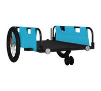 Remorque Chariot Transport De Vélo Tissu Oxford Fer Bleu Helloshop26 02_0044188