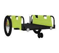 Remorque Chariot Transport De Vélo Tissu Oxford Fer Vert Helloshop26 02_0044189