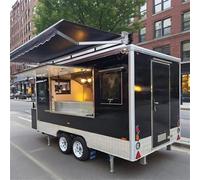 Remorque de camion de nourriture à vendre, remorque alimentaire mobile personnalisée en acier inoxydable - Conteneur de camion de concession commerciale avec équipement de cuisine professionnel |