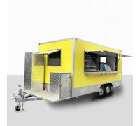 Remorque de camion de nourriture de rue | Chariot de nourriture personnalisé avec équipement complet | Remorque de concession mobile pour crème glacée, café, hot-dog à vendre (3 à 4,9 m)