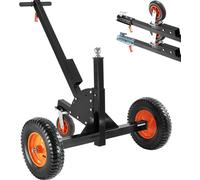 "Remorque de caravane d'aide à la manœuvre - Mode manuel/traction de véhicule - Jusqu'à 680,4kg - Pneus gonflables 16'' - Attelage à boule réglable en hauteur 60-90cm - Manœuvre facile"
