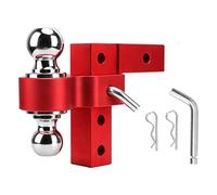 Remorque de remorque Hitch Mount Doudal Balls Lock Pins 6in Aluminium de chute réglable pour les récepteurs 2in Ajustement universel pour Boats S Remorques de bétail MotoCycles de (Rot)