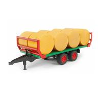BRUDER Remorque de Transport de Paille avec 8 Bottes Rondes