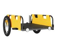 Remorque de vélo cargo jaune FYDUN - Dimensions 126x63x36cm - Capacité de charge maximale 45kg