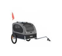 Remorque de Vélo Chien Pliable Charge 40 kg Porte Animaux de Compagnie de Vélo Cadre Facile à Plier avec Roues à Dégagement Rapide