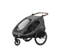 Remorque de vélo Dryk Duo Melange Grey