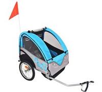 Remorque de vélo gris et bleu 30 kg Gris G
