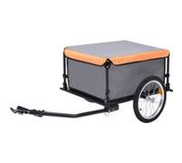 Remorque de vélo gris et orange 65 kg Gris G