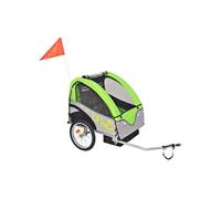 Remorque de vélo gris et vert 30 kg