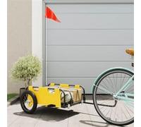 Remorque de vélo jaune tissu oxford et fer G