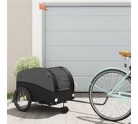 Remorque de vélo noir 45 kg fer Noir G
