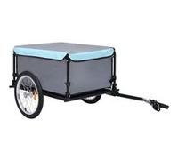 Remorque de vélo noir et bleu 65 kg Gris G