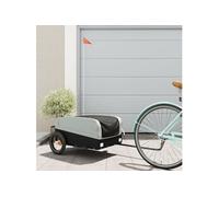 Remorque de vélo noir et gris 30 kg fer