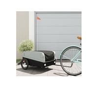Remorque de vélo noir et gris 45 kg fer