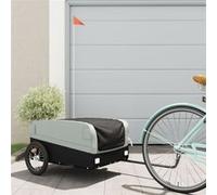 Remorque de vélo noir et gris 45 kg fer Noir G