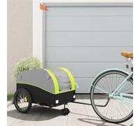 Remorque de Vélo Chariot Bicyclette Dégagement Bagage Transport Fer vidaXL