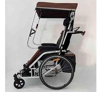 Remorque de vélo pour adultes - Remorque arrière en alliage d'aluminium avec absorption des chocs, chariot multifonction confortable pour fauteuils roulants et tracteurs