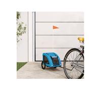 Vidaxl Remorque De Vélo Pour Animaux De Compagnie Bleu