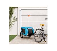 Remorque de vélo pour animaux de compagnie bleu et noir