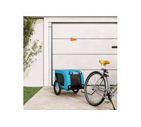Remorque de vélo pour animaux de compagnie bleu et noir