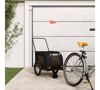 Remorque de Vélo pour Animaux de Compagnie Chariot Tissu Oxford et Fer vidaXL