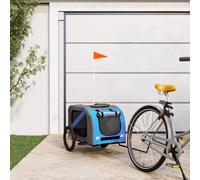 Remorque de Vélo pour Animaux de Compagnie Chariot Tissu Oxford et Fer vidaXL