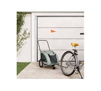 Remorque de vélo pour animaux de compagnie gris