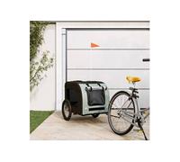Remorque de vélo pour animaux de compagnie gris et noir