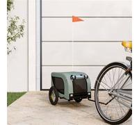 Remorque de vélo pour animaux de compagnie gris et noir