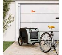 Remorque de vélo pour animaux de compagnie gris et noir gris et noir G