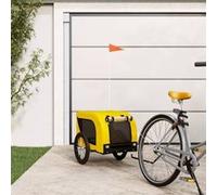 Remorque de vélo pour animaux de compagnie jaune et noir Noir G