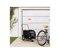 Remorque de vélo pour animaux de compagnie noir