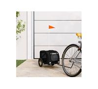 Remorque de Vélo pour Animaux de Compagnie Chariot Tissu Oxford et Fer vidaXL