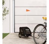 vidaXL Remorque de vélo pour animaux de compagnie noir 93954