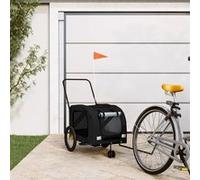 Remorque de vélo pour animaux de compagnie noir