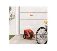 Remorque de vélo pour animaux de compagnie orange