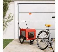 Remorque de vélo pour animaux de compagnie orange et noir orange et noir