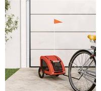 vidaXL Remorque de vélo pour animaux de compagnie orange 93949