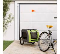 Remorque de Vélo pour Animaux de Compagnie Poussette Chariot Bleu et Gris vidaXL