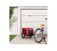 Remorque de vélo pour animaux de compagnie rouge et noir