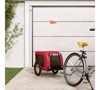 Remorque de vélo pour animaux de compagnie rouge et noir Noir G