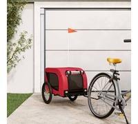 Remorque de vélo pour animaux de compagnie rouge et noir Noir G