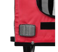 Remorque de Vélo pour Animaux de Compagnie Tissu et Fer et Fer Noir, Conception Pratique, Conduisant en Toute sécurité pour Les Petits Chiens et Les Animaux de Compagnie, pour