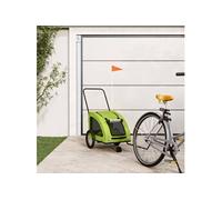 Remorque de vélo pour animaux de compagnie vert