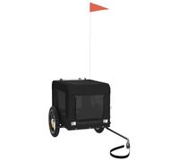 Remorque de vélo pour chien - Noir, tissu Oxford et fer - Léger et robuste, idéal pour les randonnées à vélo et les aventures en plein air
