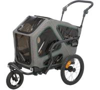Remorque de vélo pour chien Trixie - gris/sauge - Gris - 50x72x87 cm