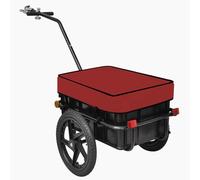 Remorque de vélo pour enfants, chariot cargo pliable avec attelage de remorquage, capacité de 50 kg pour camping, voyage, déménagement et shopping