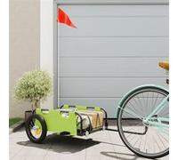 Remorque de vélo vert tissu oxford et fer G